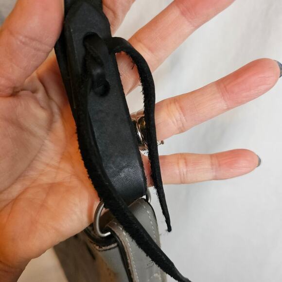 Cowboy Boot Gray Crossbody Purse/bag. Made USA. Sturdy straps. Cowgirl. Western. - Picture 16 of 16